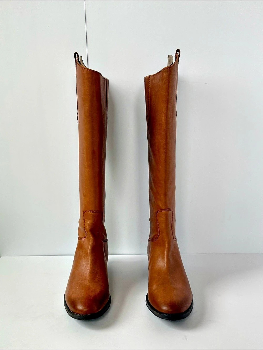 Sam Edelman Penny 2 tall riding boots in Whiskey Leather, size 8.5 M Wide Calf
